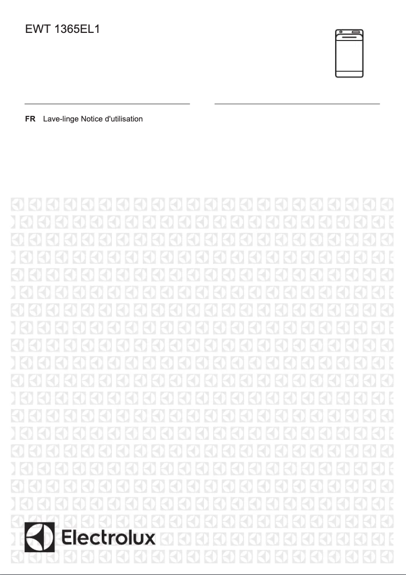Page 1 de la notice Manuel utilisateur Electrolux EWT1365EL1