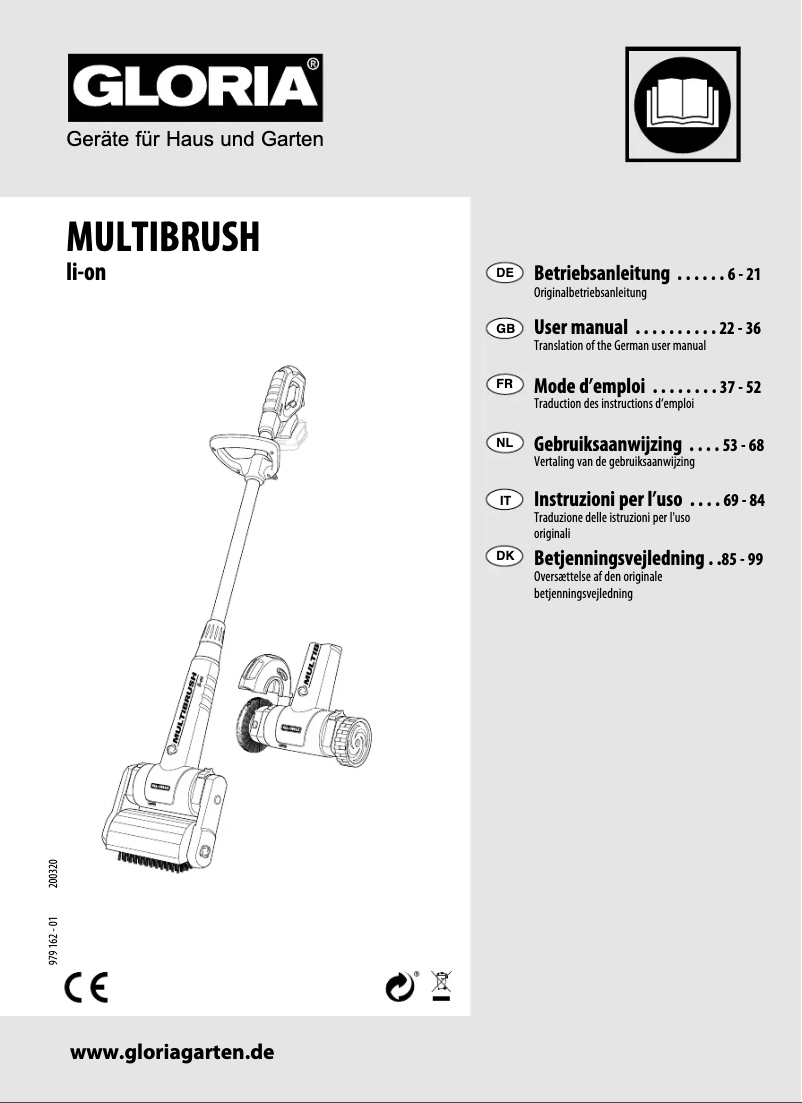 Image de la première page du manuel de l'appareil MultiBrush li-ion