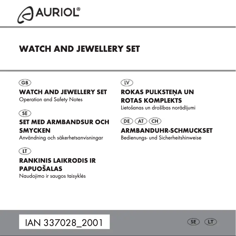 Imagen de la primera página del manual del dispositivo IAN 289124