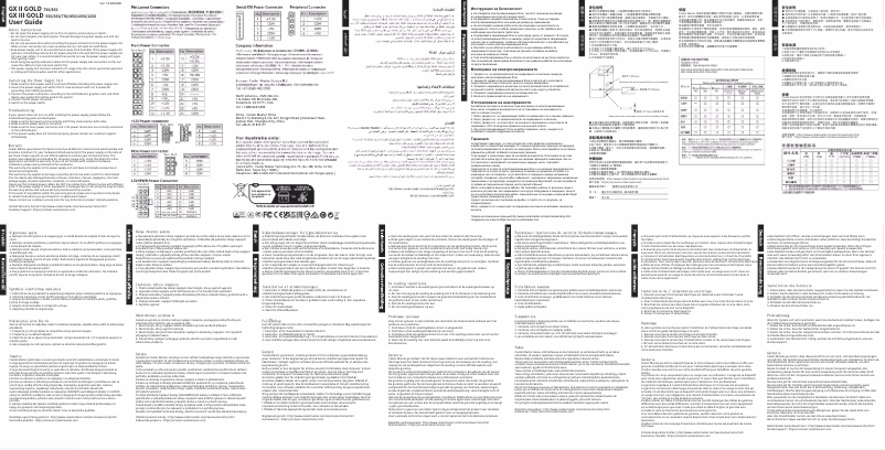 Page 1 de la notice Manuel utilisateur Cooler Master GX III Gold 1050