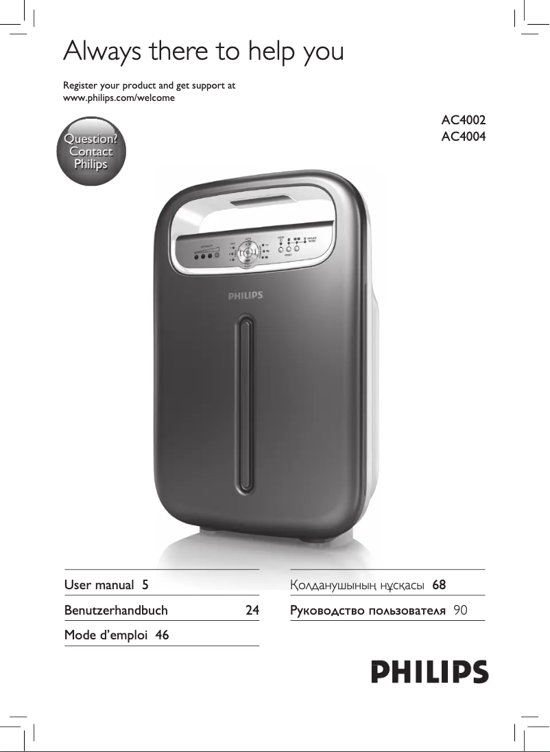 Imagen de la primera página del manual del dispositivo AC4004