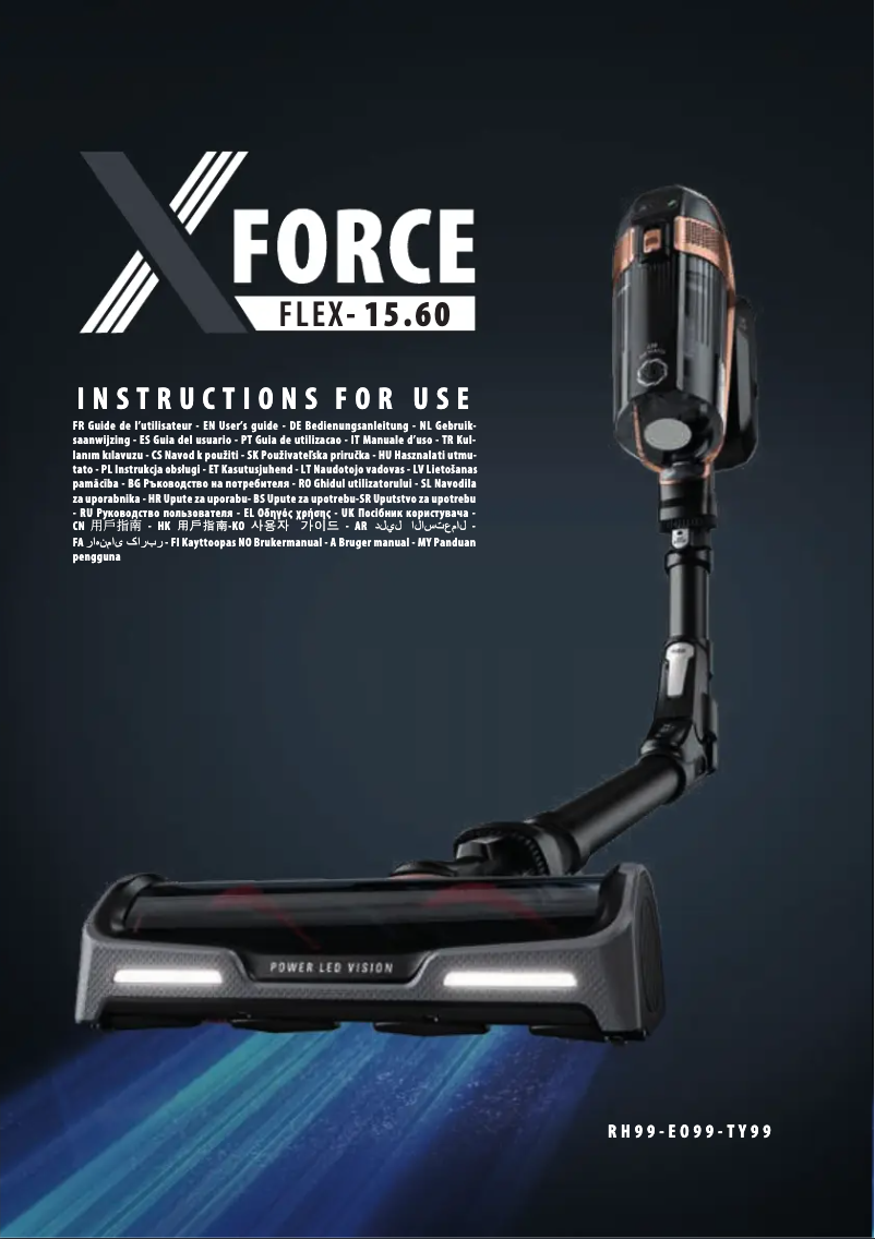 Página 1 del manual Manual de usuario Tefal X-Force Flex 15.60