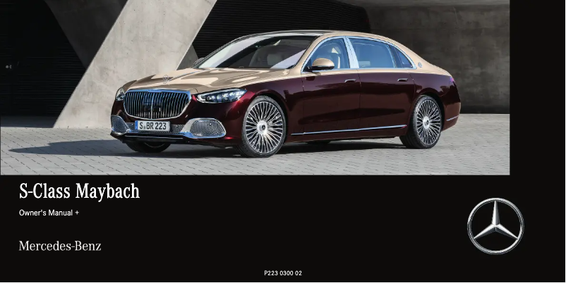 Page 1 de la notice Manuel utilisateur Mercedes-Benz Maybach S-Class (2021)