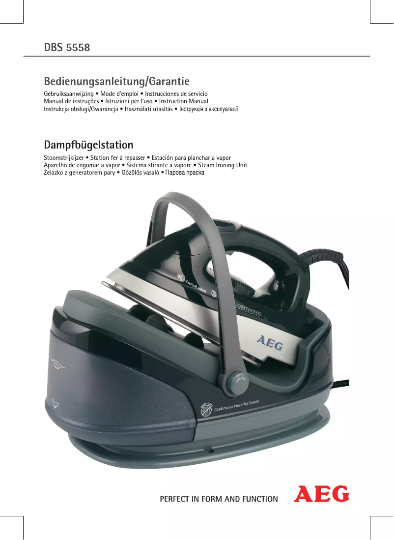 Image de la première page du manuel de l'appareil DBS 5558