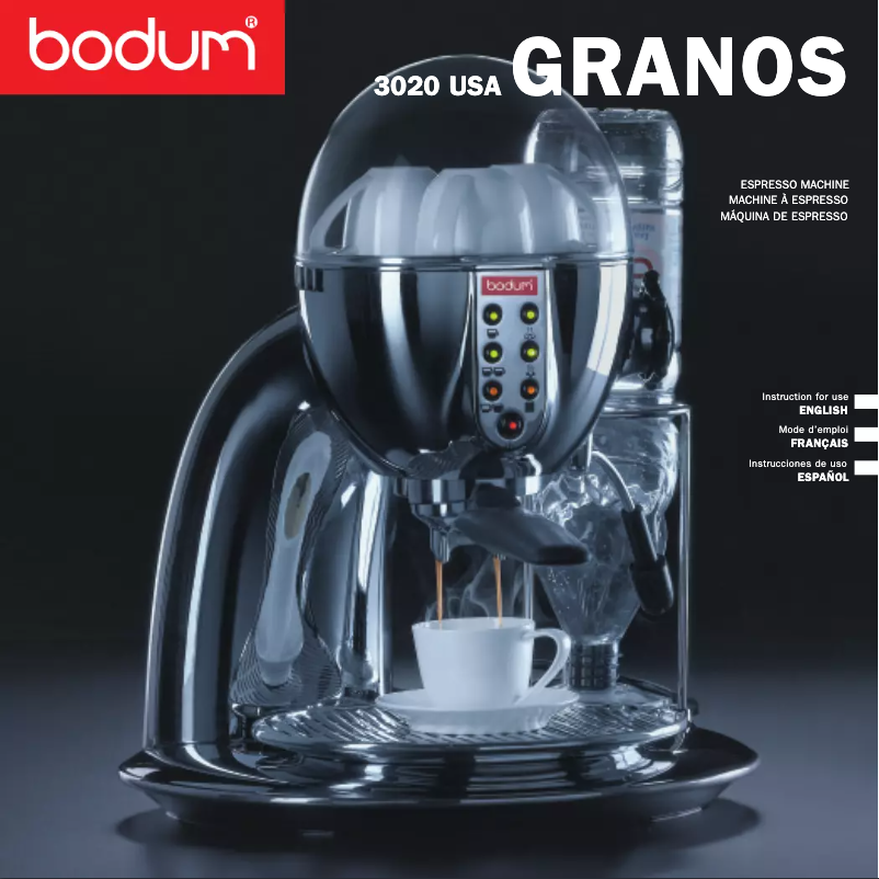 Page n°1 - Manuel utilisateur Bodum Granos