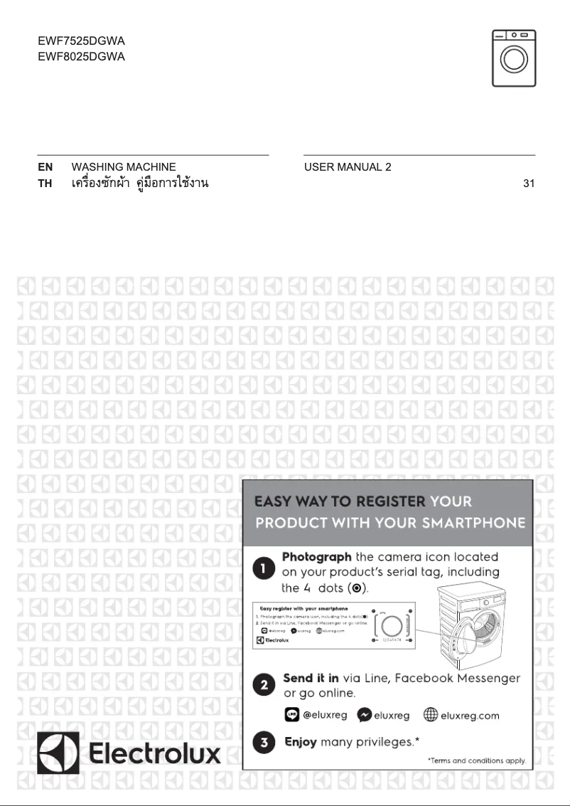 Página 1 del manual Manual de usuario Electrolux EWF8025DGWA