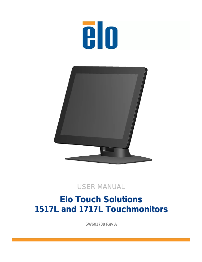 Imagen de la primera página del manual del dispositivo 1517L AccuTouch