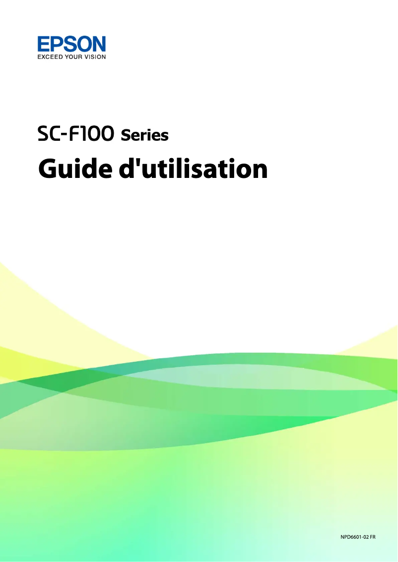 Página 1 del manual Manual de usuario Epson SureColor SC-F100