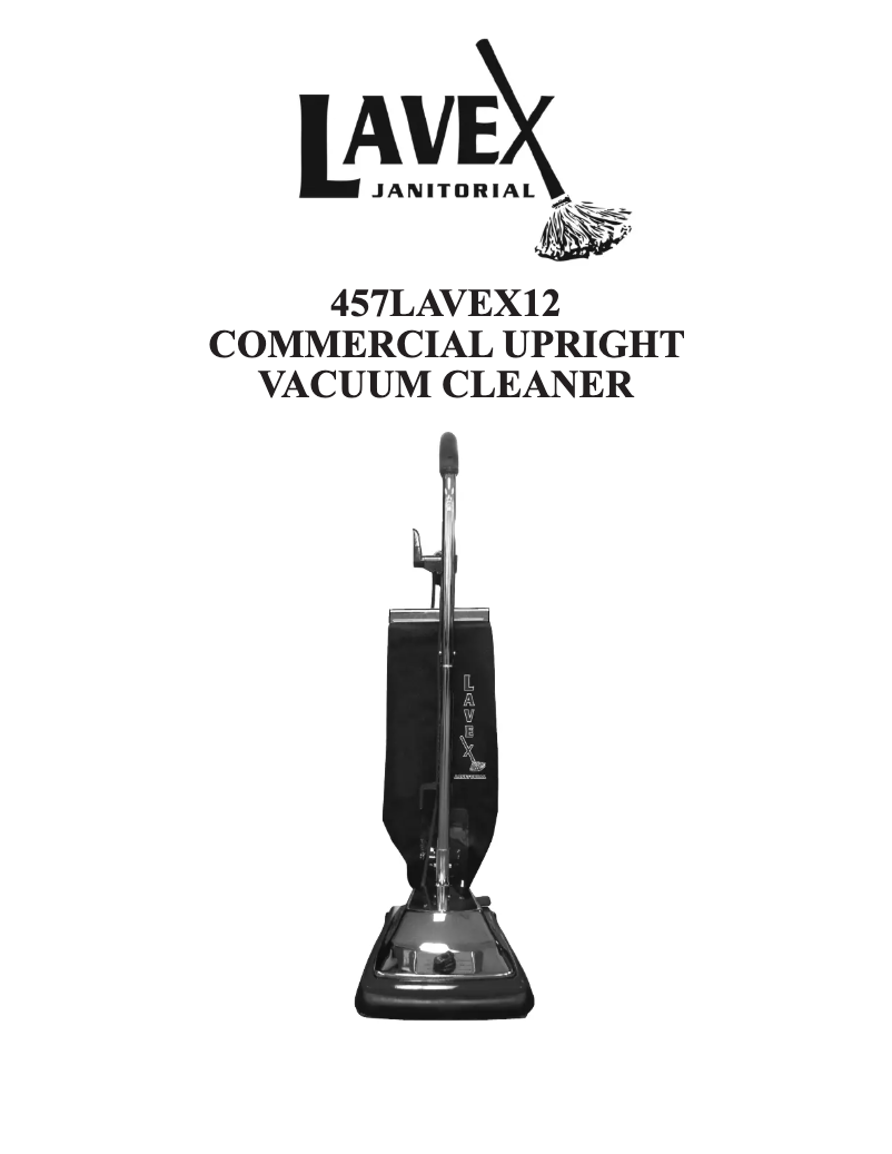 Page 1 de la notice Manuel utilisateur Lavex Janitorial 457LAVEX12