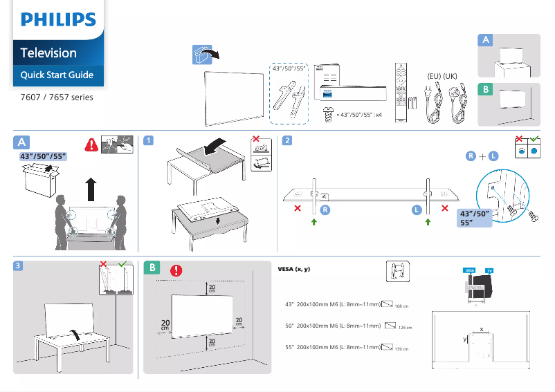 Image de la première page du manuel de l'appareil 50PUS7607