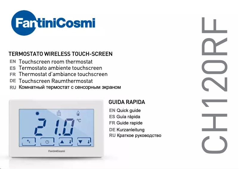 Page 1 de la notice Manuel utilisateur Fantini Cosmi CH120RF