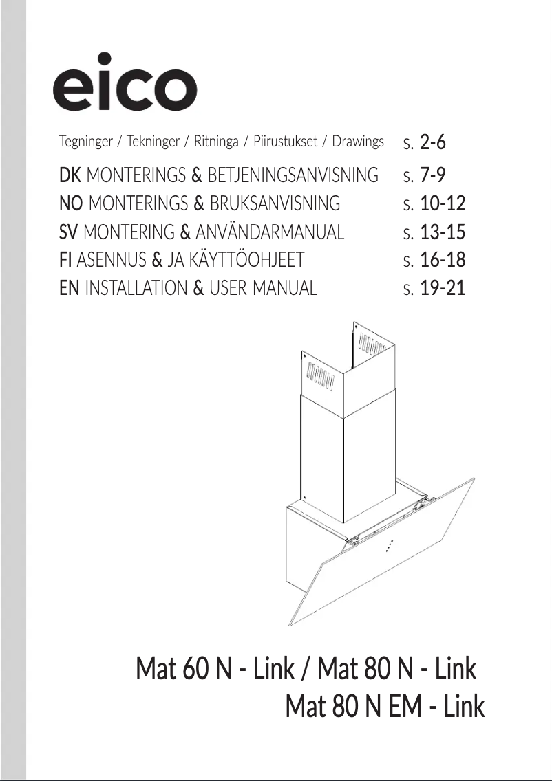 Page 1 de la notice Manuel utilisateur Eico Mat 60 N