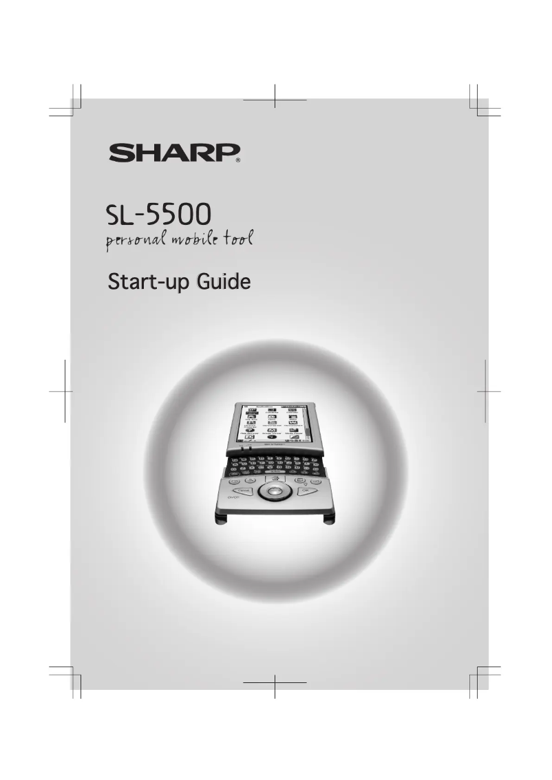 Page n°1 - Manuel utilisateur Sharp SL-5500