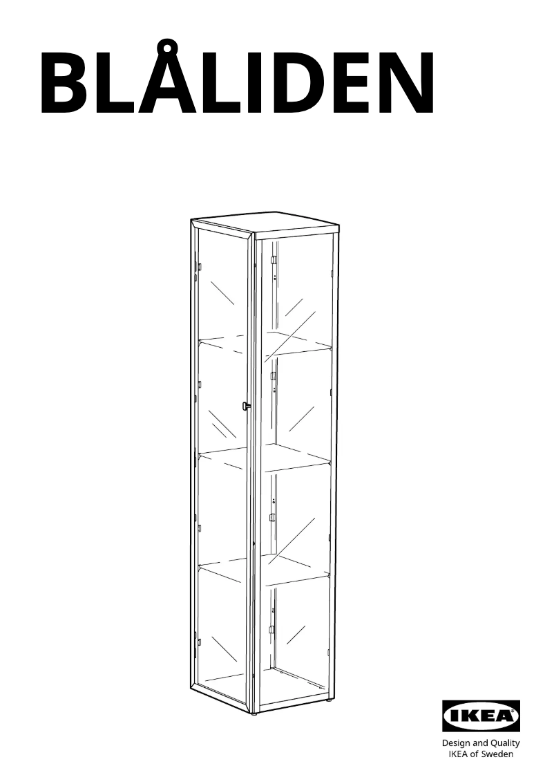 Image de la première page du manuel de l'appareil BLÅLIDEN 805.205.20