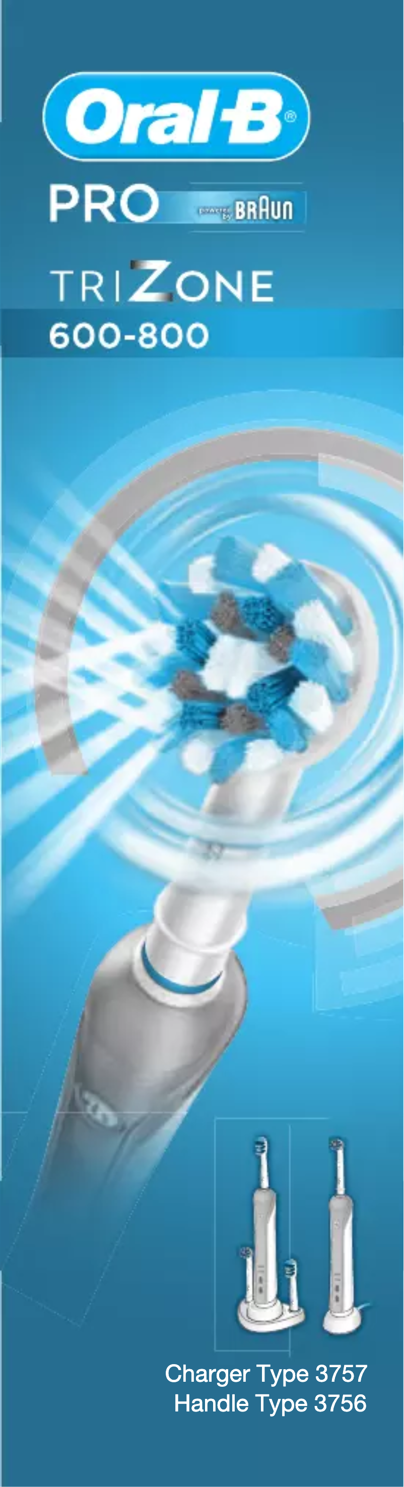 Page 1 de la notice Manuel utilisateur Oral-B Pro 600 Cross Action