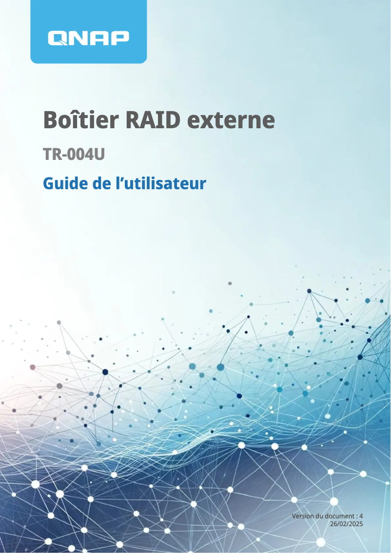 Page n°1 - Manuel utilisateur QNAP TR-004U