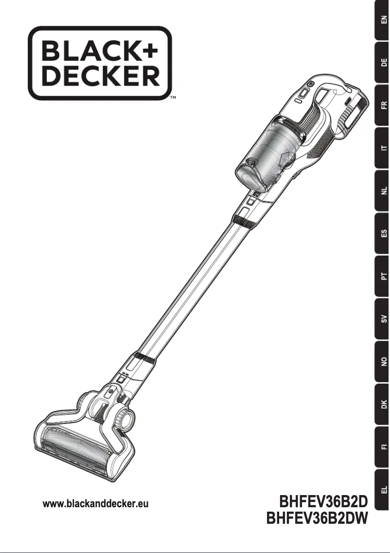 Page 1 de la notice Manuel utilisateur Black & Decker BHFEV36B2DW
