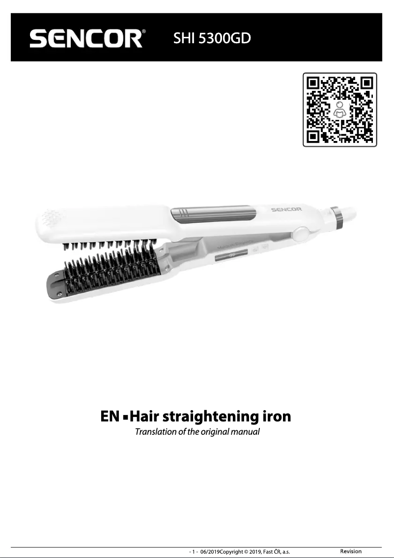 Page 1 de la notice Manuel utilisateur Sencor SHI 5300GD