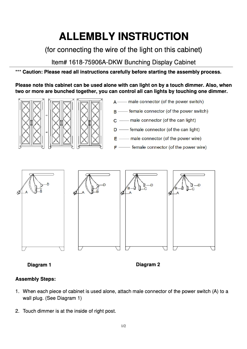 Page 1 de la notice Manuel utilisateur Hooker 1618-75906A-DKW