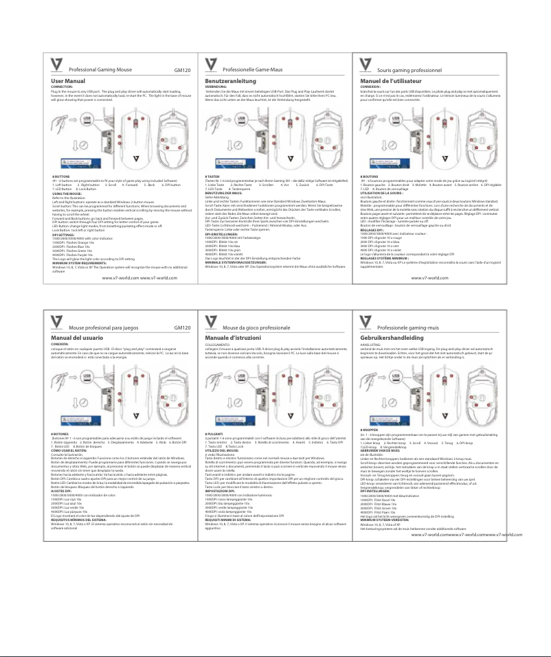 Página 1 del manual Manual de usuario V7 GM120-2N