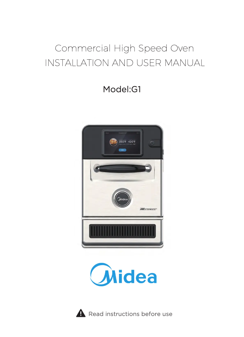 Página 1 del manual Manual de usuario Midea FlashChef G1