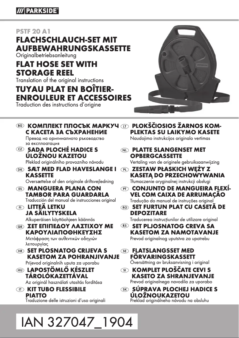 Page 1 de la notice Manuel utilisateur Parkside PSTF 20 A1