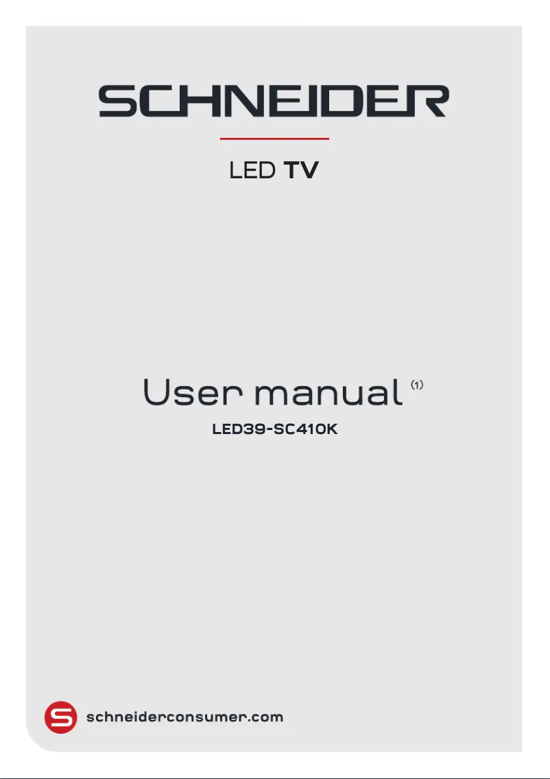 Page n°1 - Manuel utilisateur Schneider LED39-SC410K