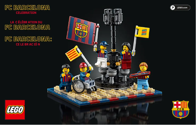 Page n°1 - Manuel utilisateur Lego FC Barcelona Celebration 40485
