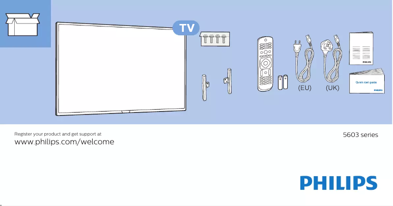 Image de la première page du manuel de l'appareil 32PFS5603