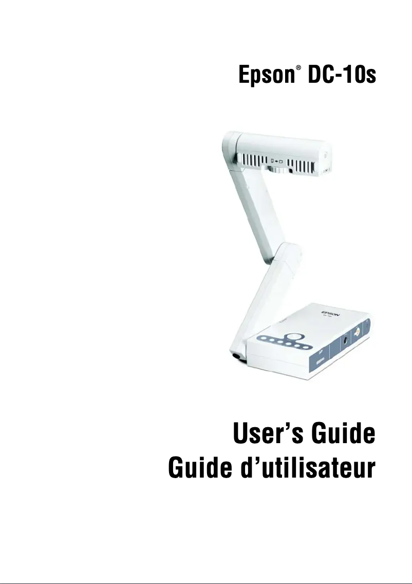 Page 1 de la notice Manuel utilisateur Epson DC-10s