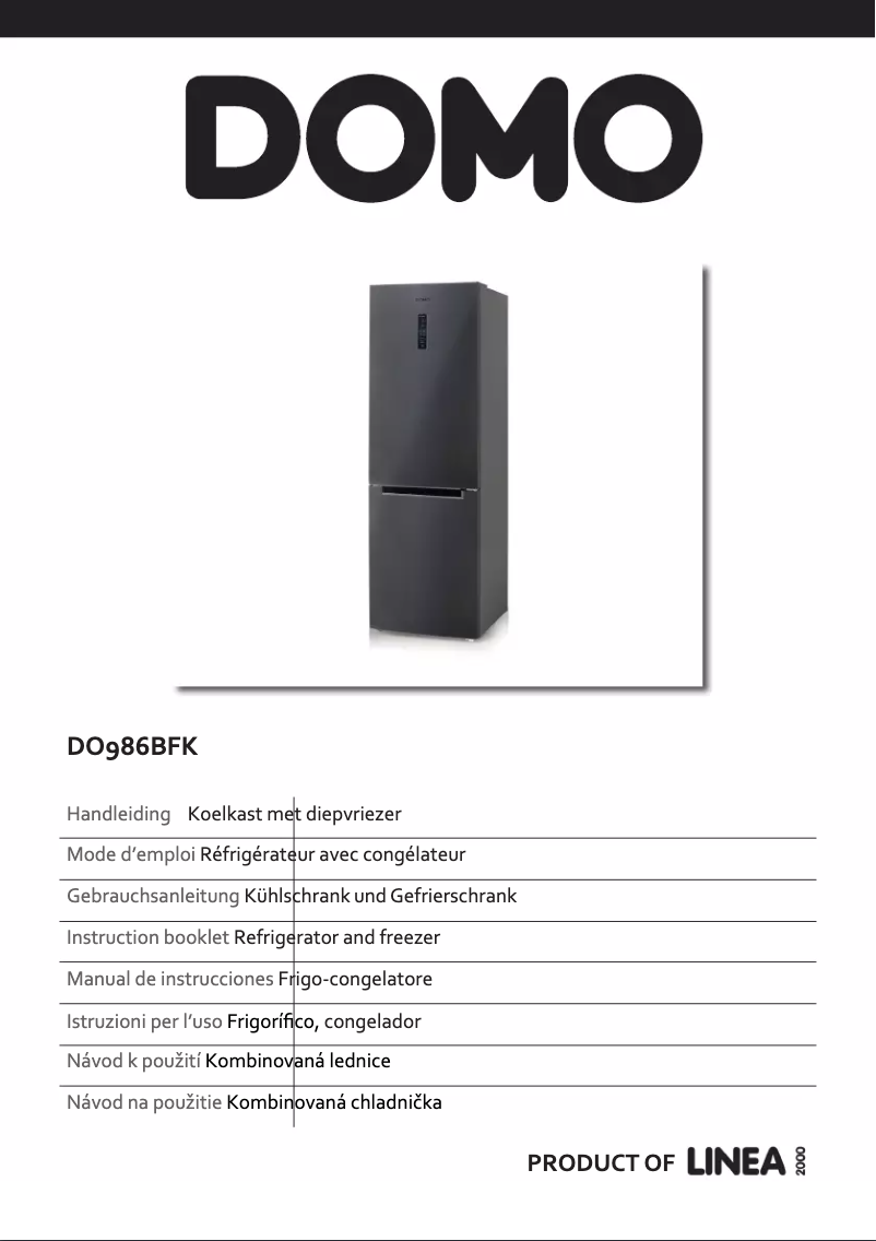 Page 1 de la notice Manuel utilisateur Domo DO986BFK