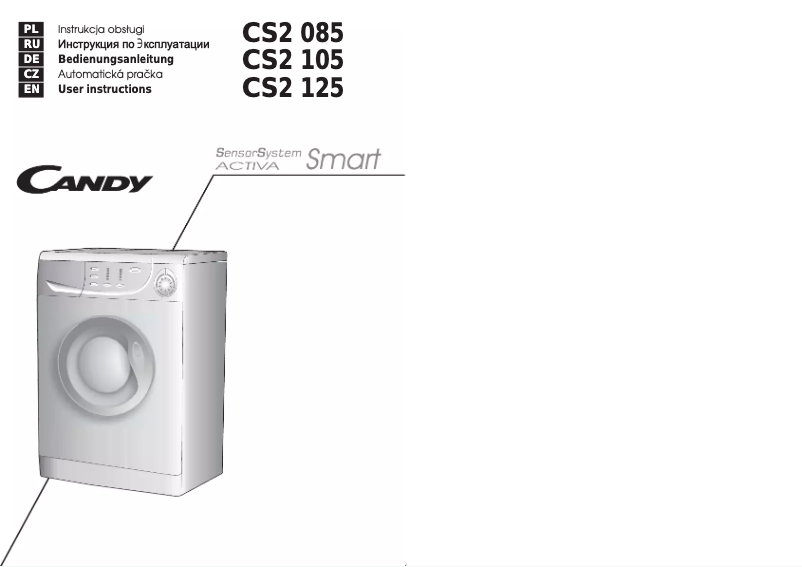 Page n°1 - Manuel utilisateur Candy CS2 125-16S