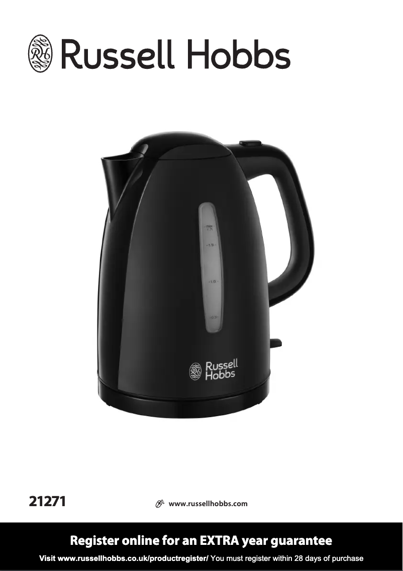 Page n°1 - Manuel utilisateur Russell Hobbs Textures 21271