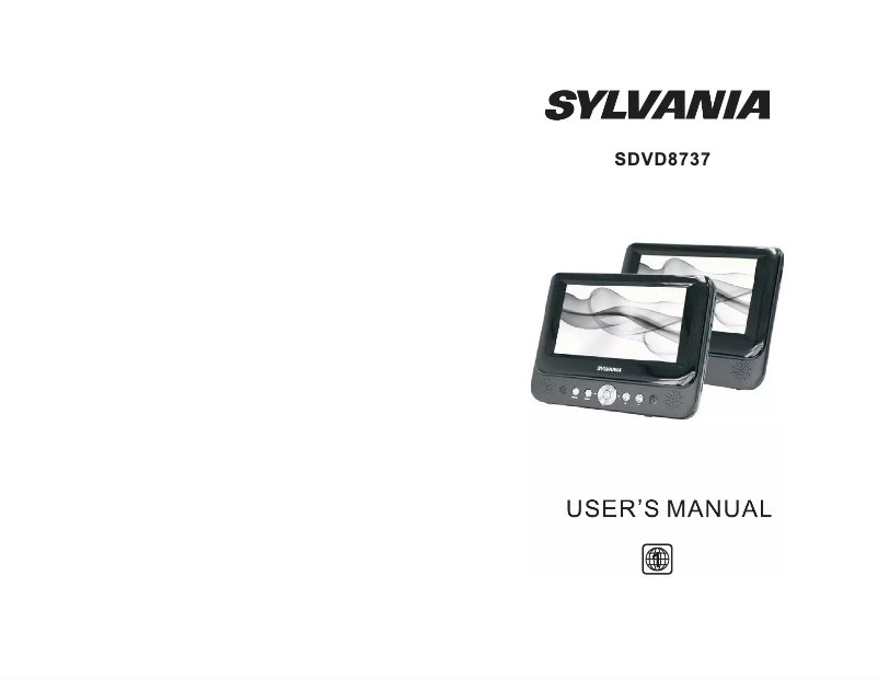 Image de la première page du manuel de l'appareil SDVD8737
