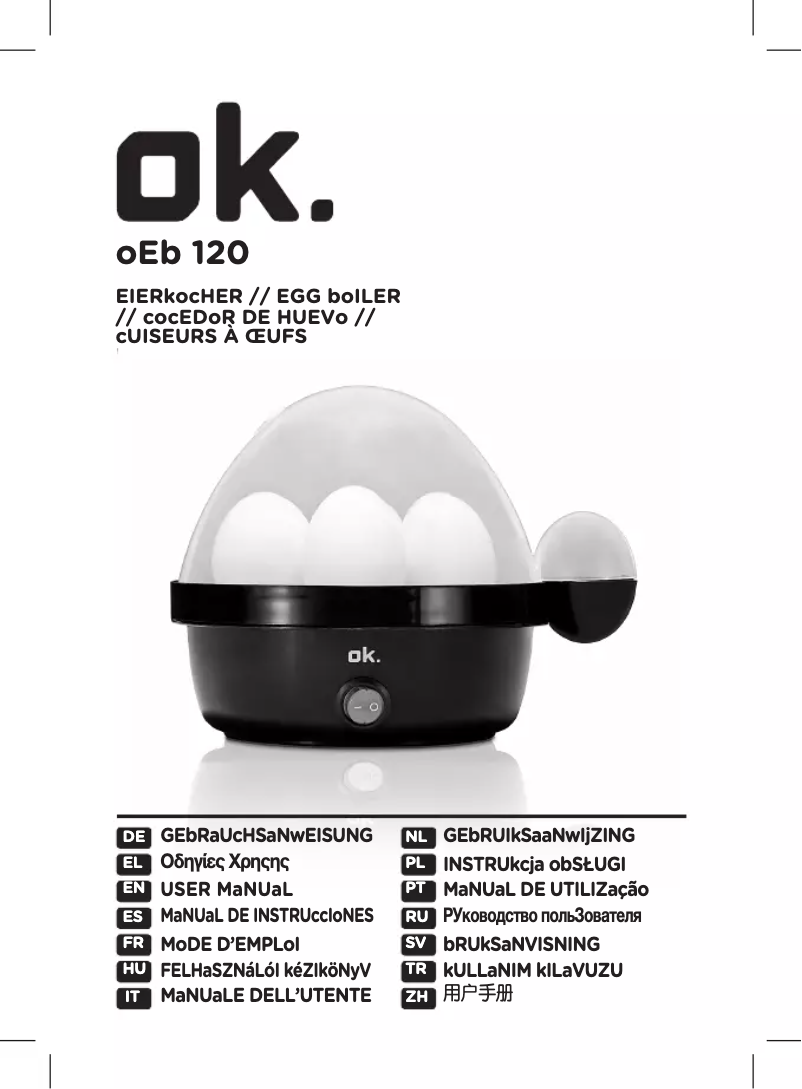 Imagen de la primera página del manual del dispositivo OEB 120