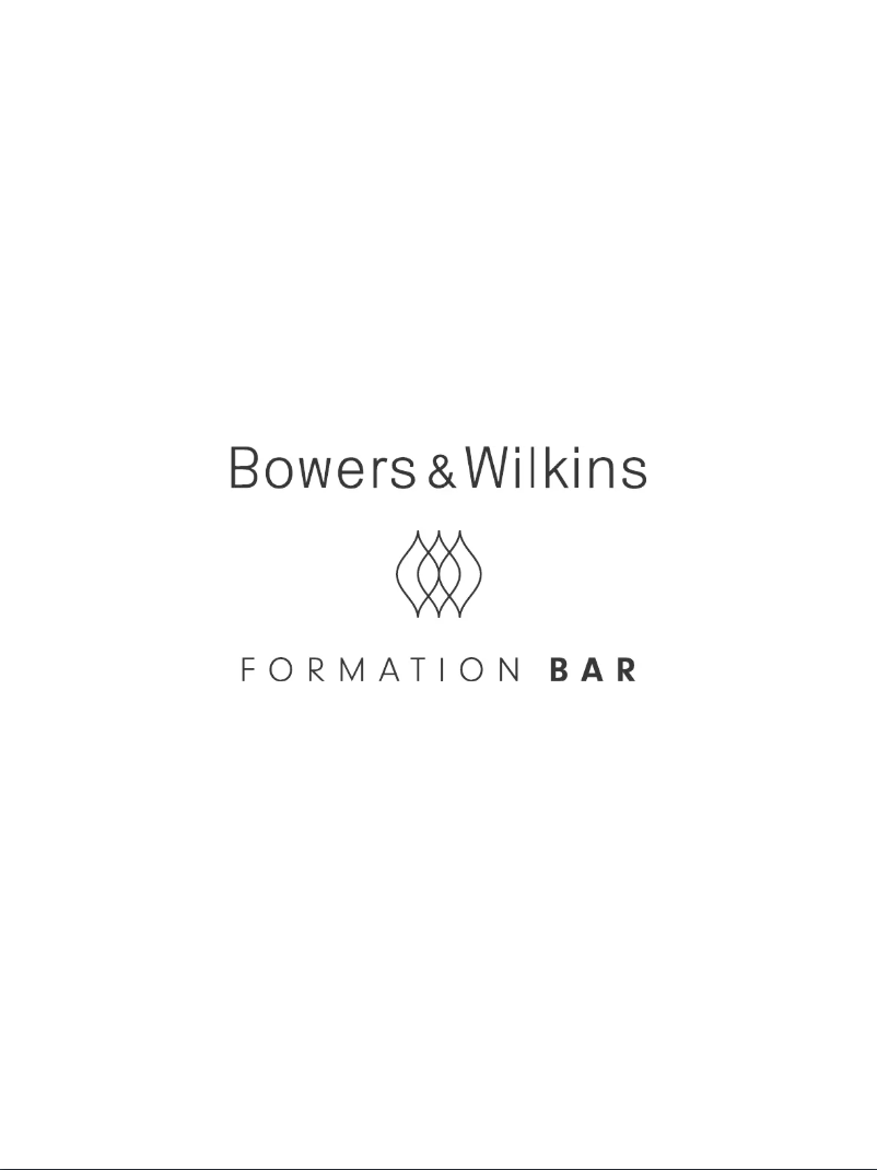 Page 1 de la notice Manuel utilisateur Bowers & Wilkins Formation Bar