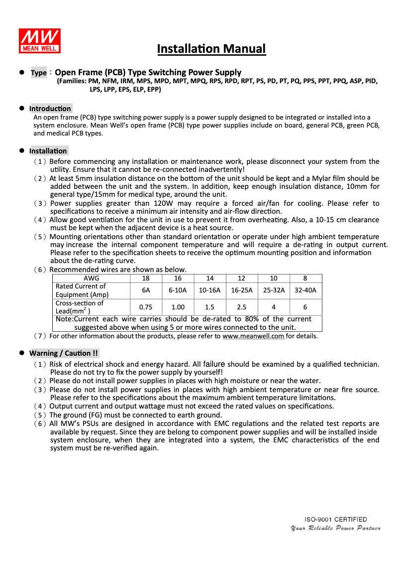 Page n°1 - Mode d'emploi Mean Well EPS-45S-5