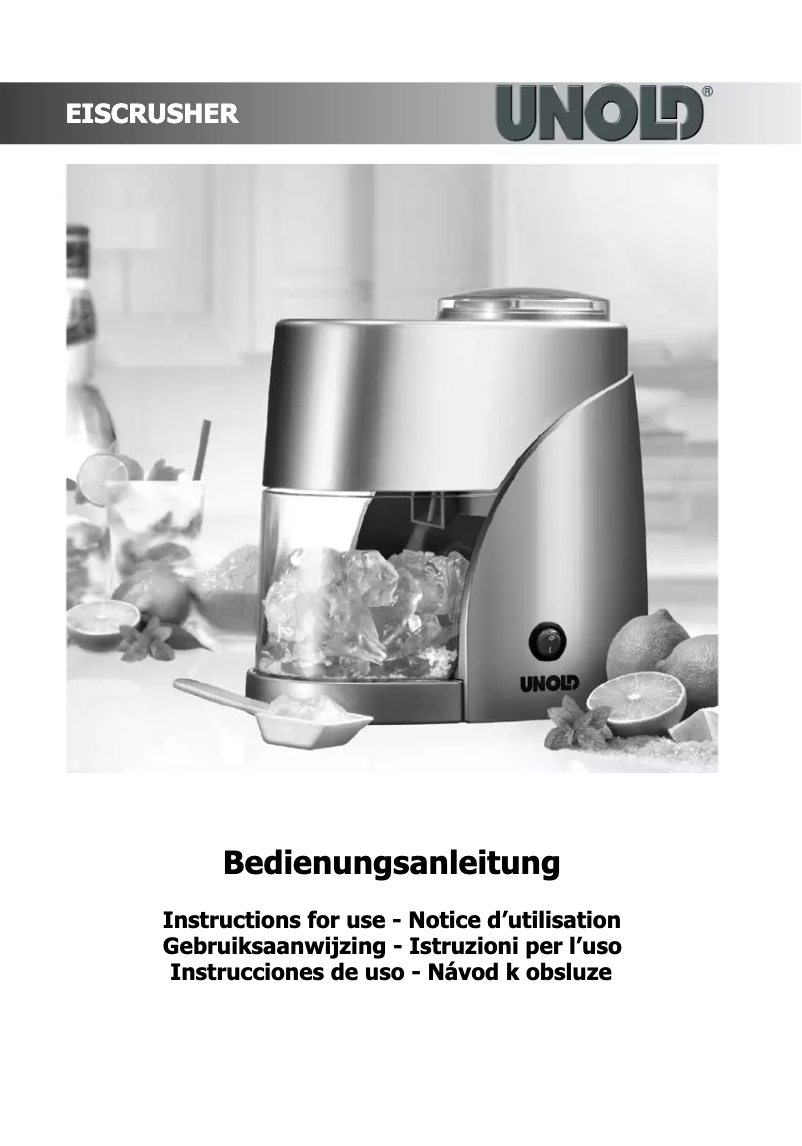 Image de la première page du manuel de l'appareil 78316