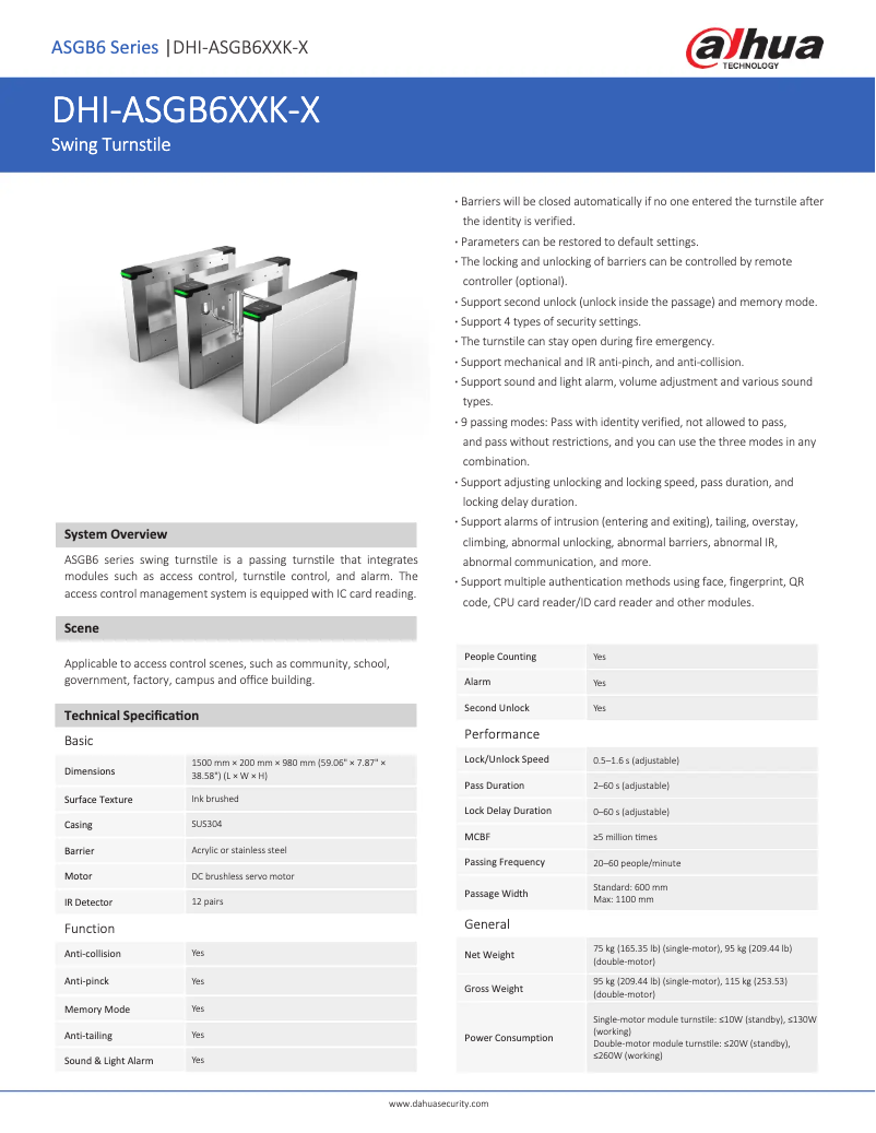 Image de la première page du manuel de l'appareil ASGB6XXK-X