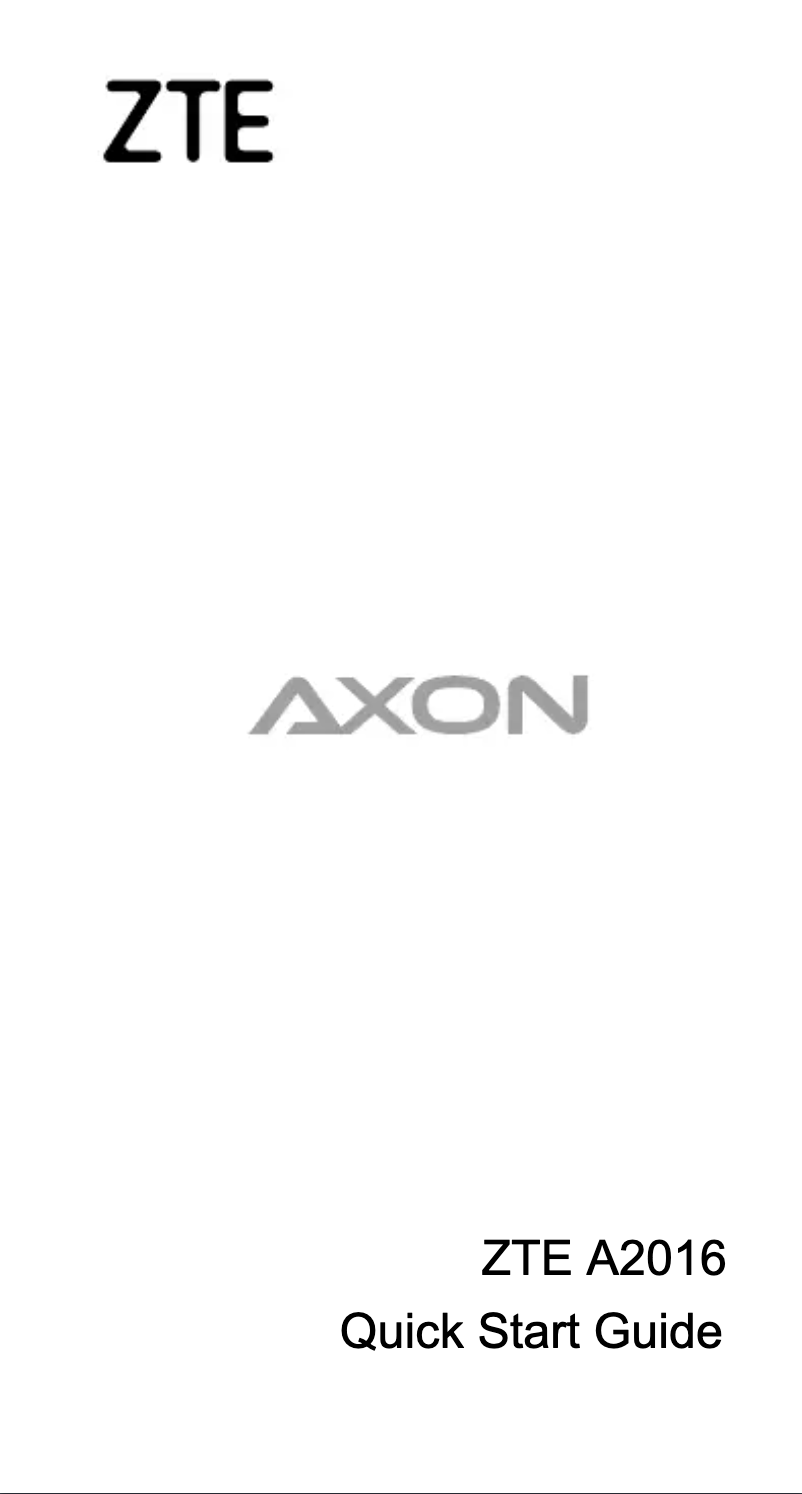 Image de la première page du manuel de l'appareil Axon Elite