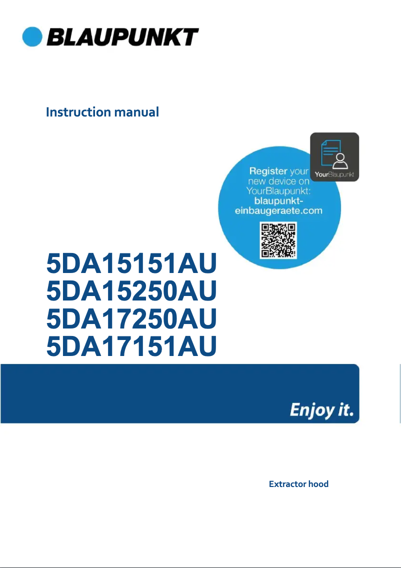 Page n°1 - Manuel utilisateur Blaupunkt 5DA17250
