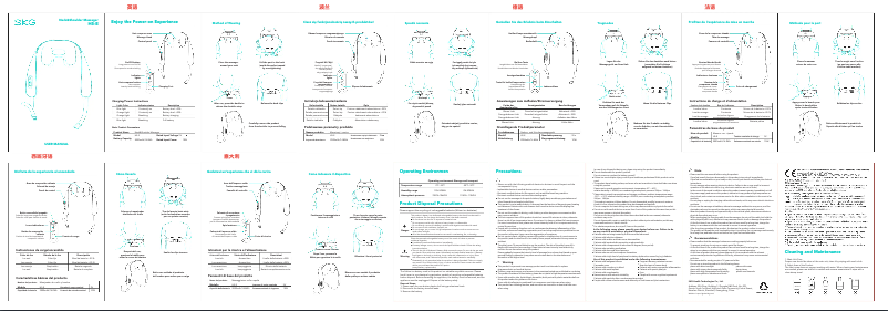 Page 1 de la notice Manuel utilisateur SKG H5-E