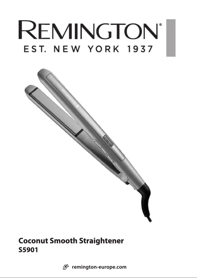 Page 1 de la notice Manuel utilisateur Remington Coconut Smooth S5901
