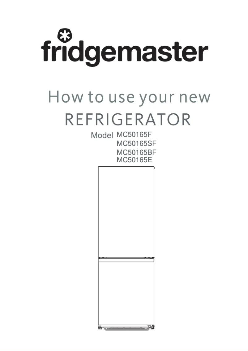 Page n°1 - Manuel utilisateur Fridgemaster MC50165E