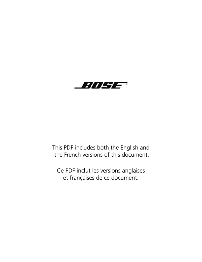 Page 1 de la notice Manuel utilisateur Bose FreeSpace 51