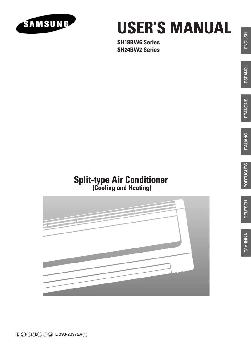 Página 1 del manual Manual de usuario Samsung SH18BW6