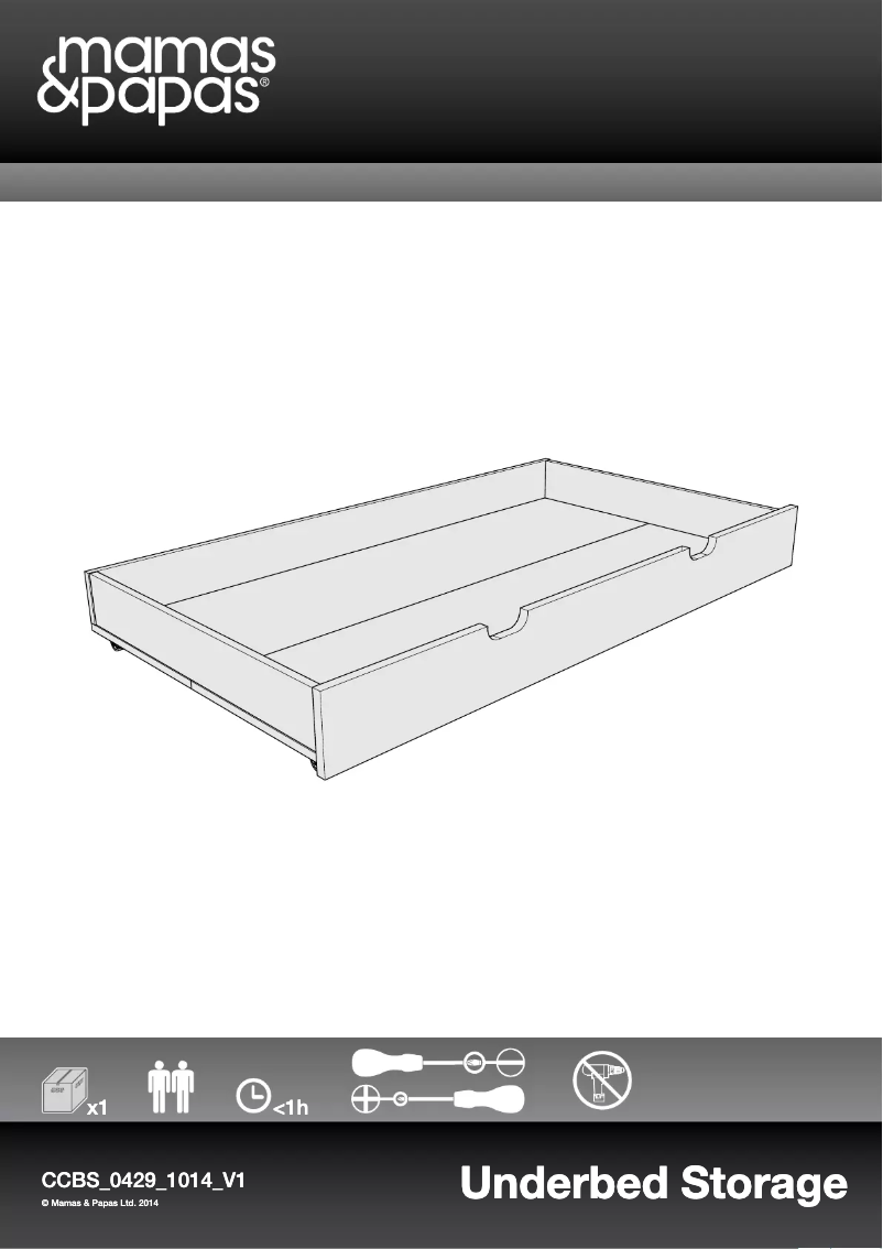 Page n°1 - Manuel utilisateur Mamas & Papas Underbed Storage