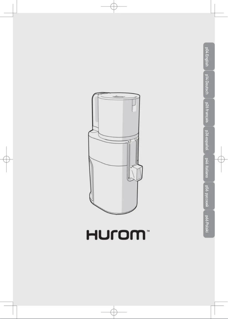Page n°1 - Manuel utilisateur Hurom H400 Easy Clean