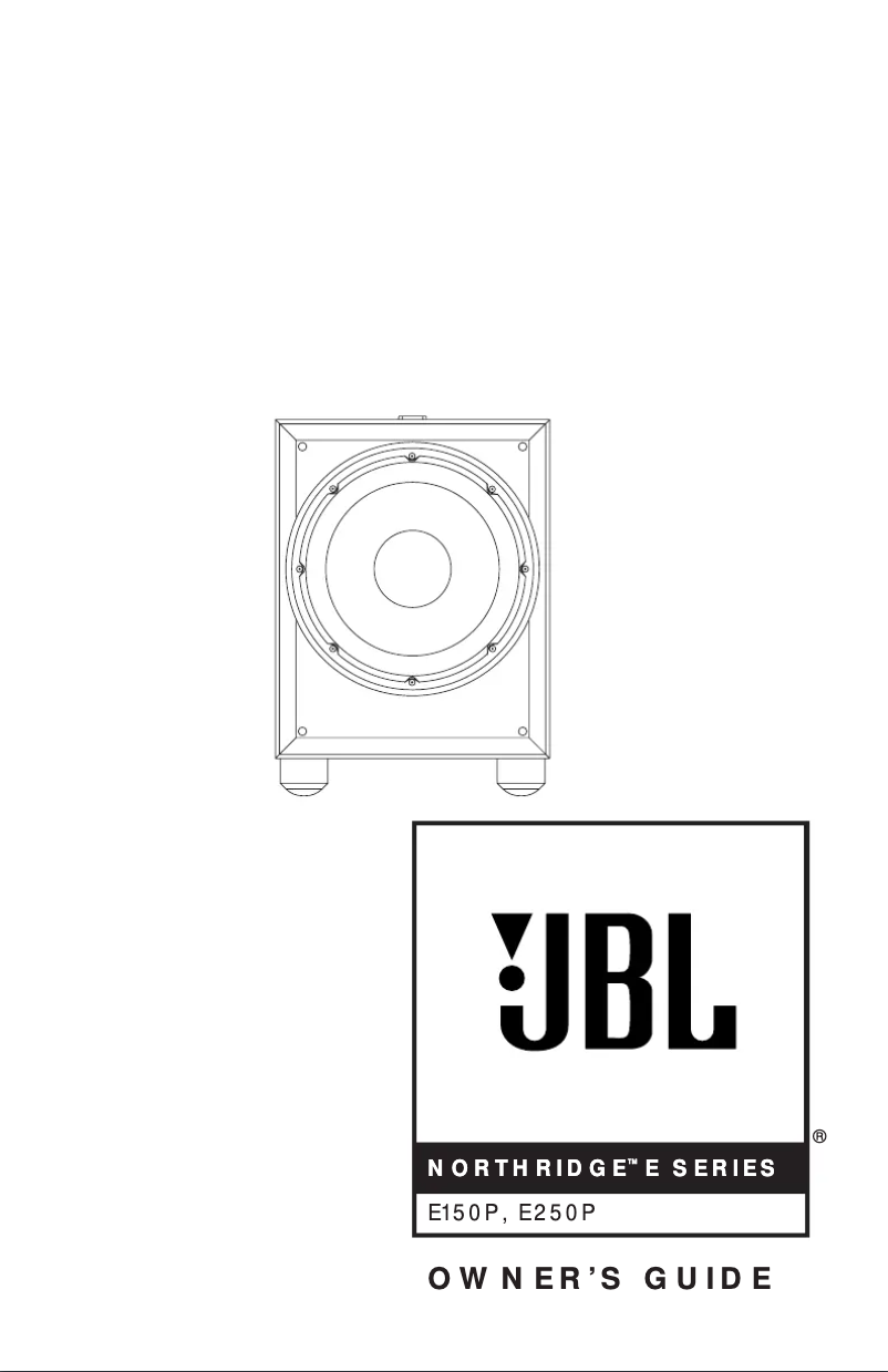 Page 1 de la notice Manuel utilisateur JBL E150P