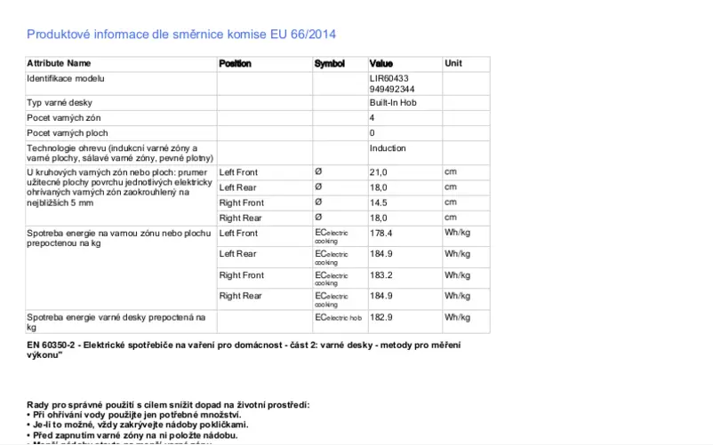 Página 1 del manual Manual de usuario Electrolux LIR60433